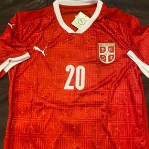 SERBIA National Team SERGEJ Milinković-SAVIC Men's JERSEY Sz M,L,XL,2XL by Puma